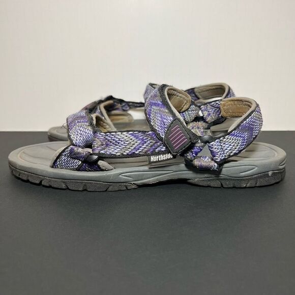 Womens NORTHSIDE Seaview Purple Open Toe Strappy Sandals / Size 10 - Picture 3 of 8